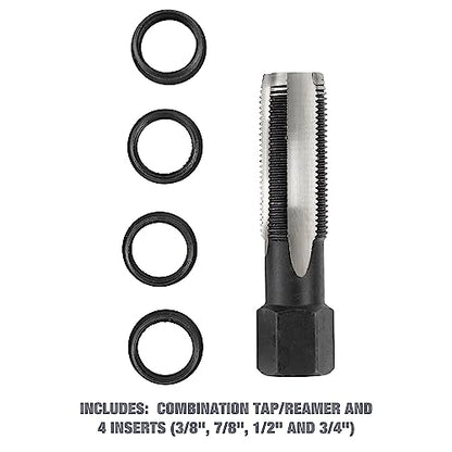 OEMTOOLS 25649 14mm Cylinder Head Rethreaded Kit, Mechanic’s Tool for Rethreading Cylinder Heads, Includes Combination Tap/Reamer, & 3/8", 7/16", 1/2" & 3/4" Inserts, Rethread Aluminum Heads Only - style: M14 Rethreader Kit