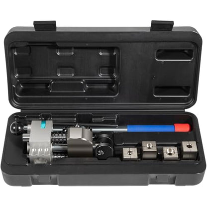 Professional Brake Line Flaring Tool Kit, 45 Degree Single, Bubble and Double Flares, Brake Line and Tubing Flaring Tool For 3/16", 1/4", 5/16", 3/8" Tubing, Brake Flare Tool for Steel Metal Tube