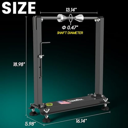 Motorcycle Wheel Balance Stand, Heavy-Duty Single-Axle Wheel Balancing Tool for Static & Dynamic Tire Alignment - style: Lightweight Version-Update