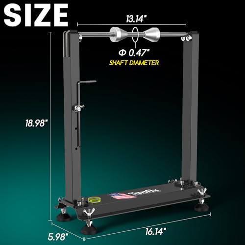 Motorcycle Wheel Balance Stand, Heavy-Duty Single-Axle Wheel Balancing Tool for Static & Dynamic Tire Alignment - style: Lightweight Version-Update