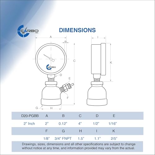 Gas Test Pressure Gauge 15 Pound, 15 PSI / 100 kPa, 3/4” FNPT Connection, Brass Valve, Forged Steel Bell Shape Body Assembly. - size: 3/4" FNPT 0-15 psi, style: Steel Black