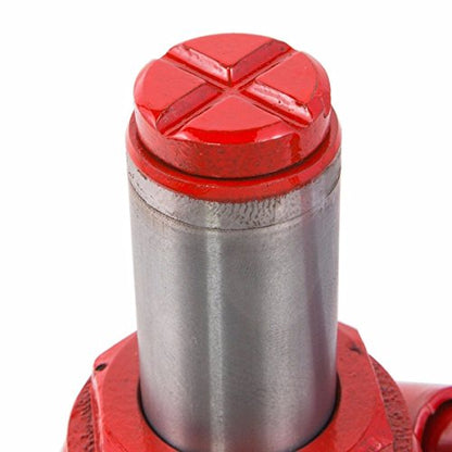 XtremepowerUS 8-Ton Heavy Duty Hydraulic Bottle Jack Large Capacity Weight Lifting Equipment with Handle, Red - size: 8 Ton