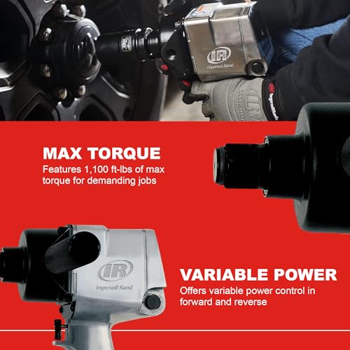 Ingersoll Rand 271 1" Air Impact Wrench, 1100 ft-lbs Max Torque, Super Duty, Pistol Grip