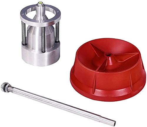 Portable Bubble Wheel Balancer Heavy Duty Tire Balancer with Bubble Level Balancing Wheels for Cars Trucks Red