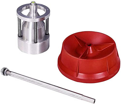 Portable Bubble Wheel Balancer Heavy Duty Tire Balancer with Bubble Level Balancing Wheels for Cars Trucks Red