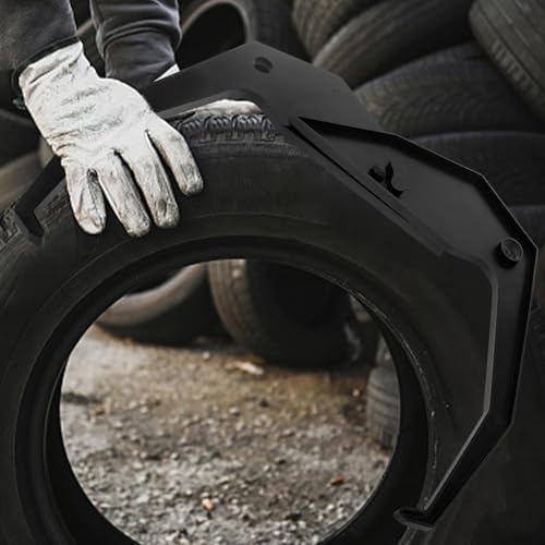 Abaodam Portable Tire Rim Width Measuring Tool Sturdy Plastic Caliper for Wheel and Tire, Resistant to Damage, for Vehicle Repair Equipment and Personal Automotive Use