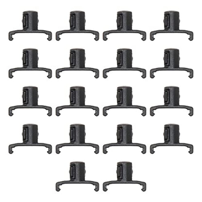 Ernst Manufacturing 3/8-Inch Dura-Pro Twist Lock Socket Clips, 15-Pack, Black - 8441 - size: 3/8-Inch