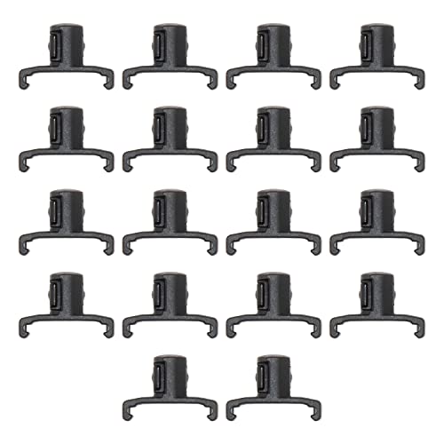 Ernst Manufacturing 3/8-Inch Dura-Pro Twist Lock Socket Clips, 15-Pack, Black - 8441 - size: 3/8-Inch