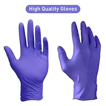 PElPU Nitrile Gloves, Disposable cleaning, Powder Free, Latex Free, Non-Sterile Protective Gloves - size: X-Large (Pack of 100)