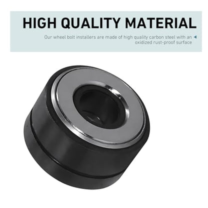 22800 Wheel Stud Installer, Steel Wheel Stud Installer Tool, Wheel Lug Stud Installer and Remover, Compatible with Most Cars SUVs and Light-Duty Trucks(Black)