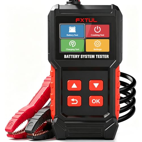 BT50 12V Battery Tester, 20-2000 CCA Load & Charging System Analyzer | Cars, Motorcycles, ATVs, Lawn Mowers, Boats & RVs, Powersports , AGM GEL EFB Compatible, Color Screen Diagnostic Tool
