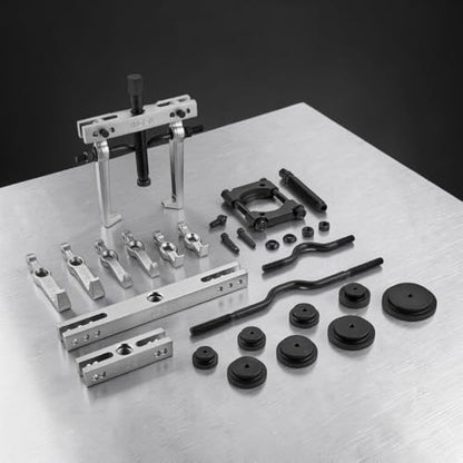 Fits Icon Master Interchangeable Puller Set – 10 Ton 2-Jaw Gear & Bearing Puller Kit, Reversible Internal External Puller Tool for Harmonic Balancers, Pulleys, Gears, Bearings, Automotive Repair