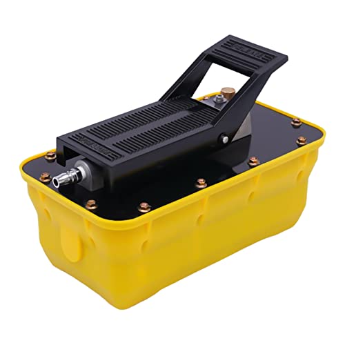 Gdrasuya10 10000 PSI Air Hydraulic Foot Pump with Air Hose and Coupler for Auto Body Frame Machine and Pulling Post Hydraulic Air Foot Pump with 3 Pedal Functions - size: Hydraul Pump Only