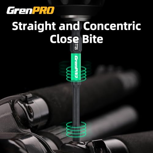 GRENPRO Torx Bit Set 14pc, Impact Driver Bit Set Magnetic Screwdriver Security Torque, 1/4 t20 t25 t30 Tamper Proof Torx Bit Set, 3" Long (t7-t40) Star Screwdriver Bits Sets - size: T7-T40(3"*14pcs)