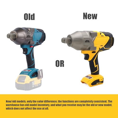 1100 ft-lbs(1500Nm) maximum torque, 20V 3/4 inch cordless impact wrench-brushless, 4-speed adjustment, automatic start and stop.(Host only/Without battery). - size: 3/4 1500Nm