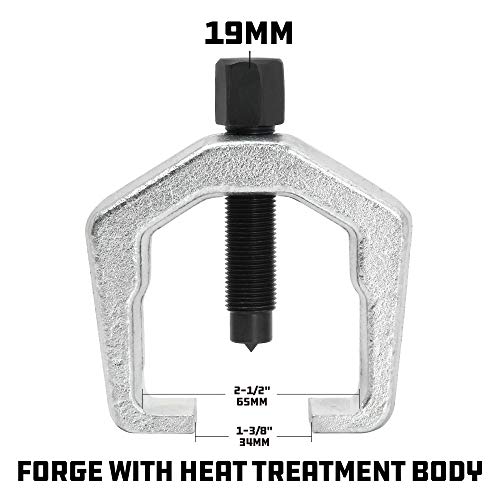 Powerbuilt 1-3/8-Inch (34mm) Pitman Arm Puller, For separating pitman arm from steering gear, Drop Forged and Heat Treated, Chrome Vanadium Steel made - 648693 - size: Pitman Arm Puller
