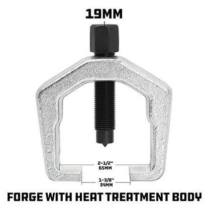 Powerbuilt 1-3/8-Inch (34mm) Pitman Arm Puller, For separating pitman arm from steering gear, Drop Forged and Heat Treated, Chrome Vanadium Steel made - 648693 - size: Pitman Arm Puller
