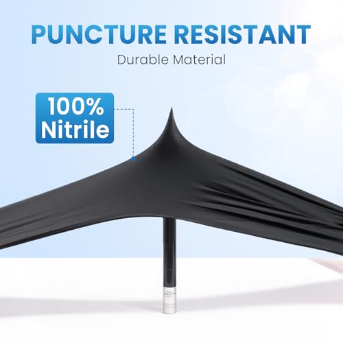 Borje Disposable Nitrile Gloves, Cooking, Cleaning, Food Safe - color: Black of 100, size: Small