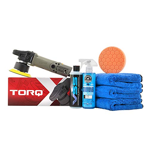 Chemical Guys, TORQX Orbital Polisher One-Step Scratch Removal Kit, 8-Piece - size: 8 ITEM KIT