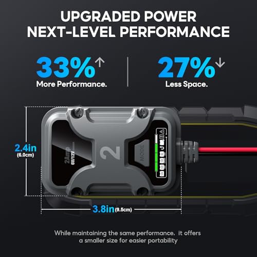 2A 6V/12V Smart Battery Charger Plug in – Auto Maintainer & Desulfator for AGM/Lithium – Trickle Charging for Cars, Boats, RVs - size: 1 Bank(2A)
