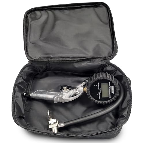 VIAIR 00042 Digital Tire Inflation Gun with 2.5" Gauge and Carry Bag, Black