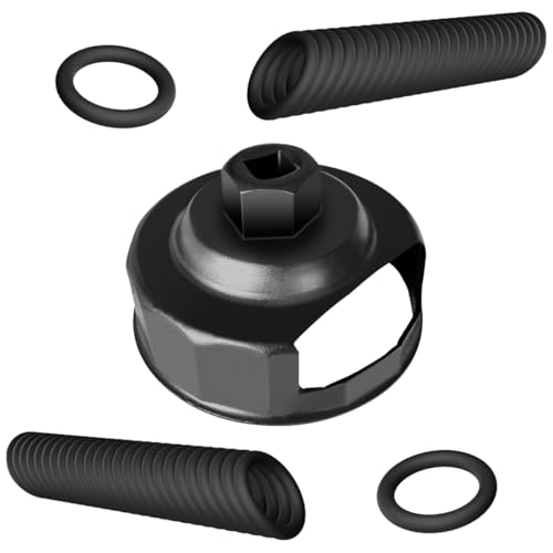 Oil Filter Wrench & 50PCS 11105 OiL Drain Plug O-Ring for harley, 76mm 14F Oil Filter Cap Removal Tool Socket for Davidson Motorcycle, Oil Change Kit - style: Wrench&O-Ring