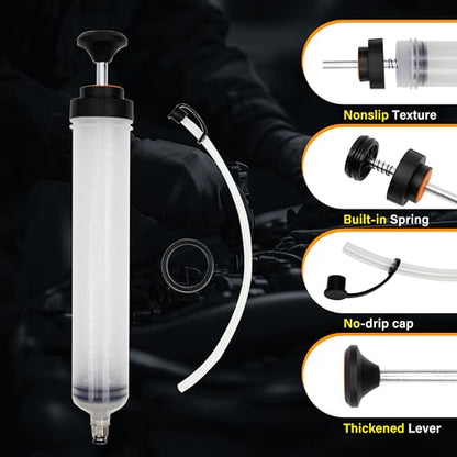 500CC Fluid Extractor, Automotive Fluid Extractor Pump Manual Fuel Suction & Filler, Efficient Oil Extractor Pump for Fluid Extraction