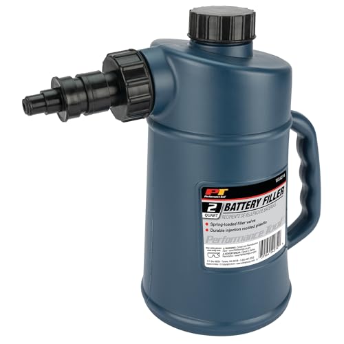 Performance Tool W54274 2 Quarts Battery Filler with Auto Shut Off and Drip-Free Valve, Perfect for Golf Cart and Deep Cycle Battery - style: Battery Filler (2QT)