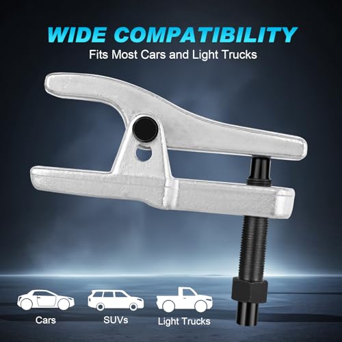 Nilight Ball Joint Separator, Pitman Arm Puller, Tie Rod End Tool, 5-in-1 Front End Service Set for Easy Removal, Splitter Removal Kit - style: Ball Joint Separator Kit