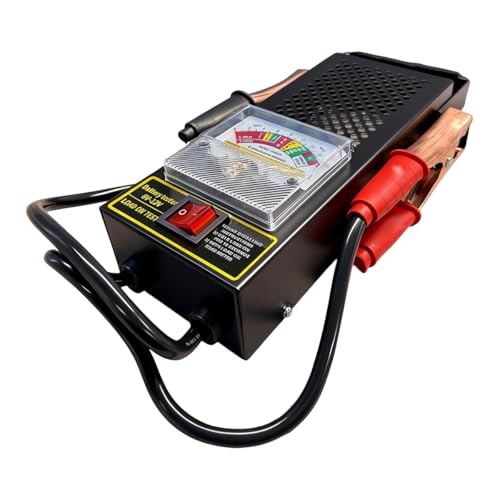 Car Battery Load Tester, 6V 50AMP/12V 100AMP Alternator Voltage Tester with Alligator Clips, Automotive Battery Health Checker Diagnostic Tool for Cars/RVs/Motorcycles/ATVs/Boats (Black)