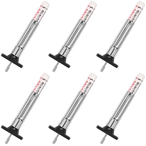 PROND Tire Tread Depth Gauge, Tread Depth Gauge, Tire Gauges, Color Coded Tire Depth Gauge, Tire Tread Gauge, Tire Tread Depth Accurate Measurement Tools (White Type - 6PCS) - color: White Type - 6PCS