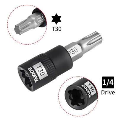 1/4 Inch Drive x T30 Torx Bit Socket - style: 1/4 T30