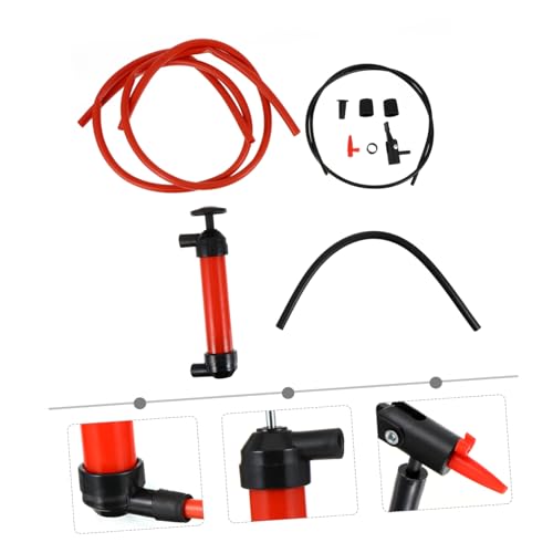 Zerodeko Manual Oil Transfer Pump Kit for Automotive Fluids Multi-Functional Siphon Hose Flexible Spout for Gas Oil Liquids