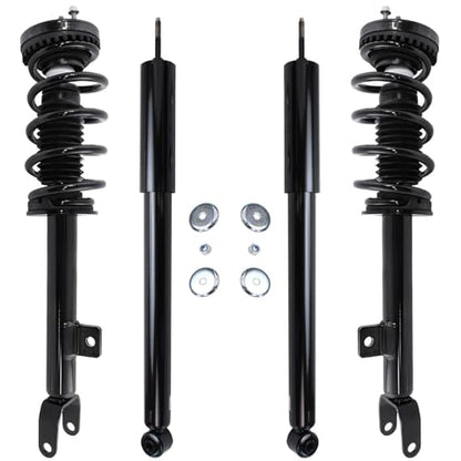 Detroit Axle - RWD Struts Shocks for 2012-2023 Dodge Challenger 2012-2017 2019-2023 Charger, Front Complete Struts with Coil Spring Rear Shock Absorbers Replacement - size: 4AQ47473-V1/ strut shock kit
