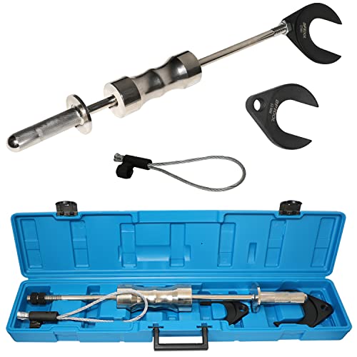 DPTOOL Inner CV Joint Puller Slide Hammer Front Wheel Drive Axle Half Shaft Removal Tool Kit Heavy Duty 10 Pounds Slide Hammer 63mm 48mm CV Joint Fork Adapter Attachments - size: Puller Set