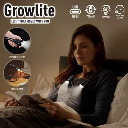 Neck Reading Light, 3 Color & Brightness Adjustable Book Light for Reading in Bed, Hands-Free, Lightweight, USB C Rechargeable, Eye-Caring, Perfect for Crafts, Camping, Kids & Adults (black) - color: Black