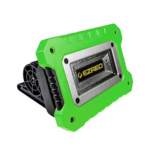 EZ RED XLM500-GR Rechargeable Magnetic Logo Work Light, Black/ Green - color: Green