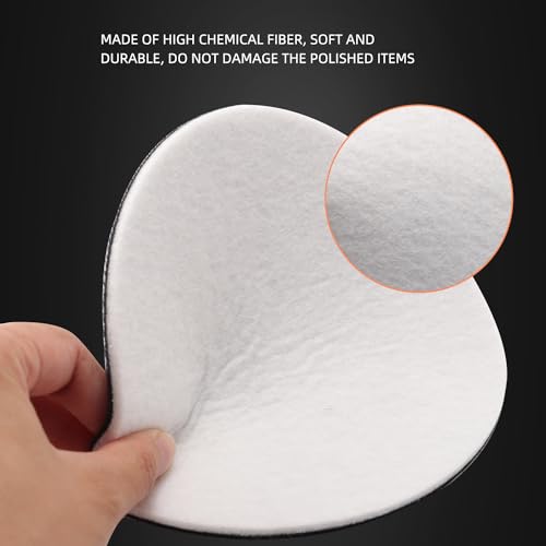 Polishing Pad, SPTA 5 Pcs 3''(80mm) Car Polishing Discs Microfiber Polishing Buffing Pad, Scratch Removal Kit for Correct Damaged Window Cleaning, Removing Stubborn Waterspots - size: 3 Inch(80mm)