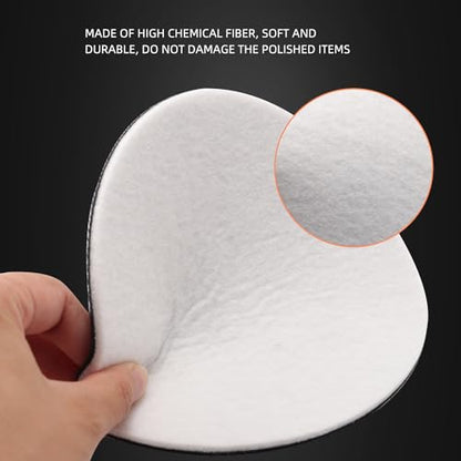 Glass Polishing Pad, SPTA 5 Pcs 5''(125mm) Car Glass Polishing Discs Microfiber Polishing Buffing Pad, Scratch Removal Kit for Correct Damaged Window Cleaning, Removing Stubborn Waterspots - size: 5 Inch(125mm)