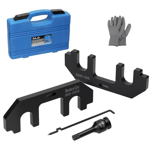 ReluxGo 303-1655 Camshaft Holding Tool Kit, Compatible with Ford 3.5L EcoBoost Upgraded GT F-150 Expedition Lincoln Navigator, with Cylinder Head Screw Removal Socket - size: 303-1655