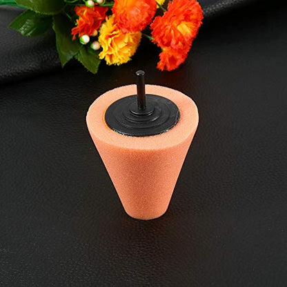 Versatile Wheel Polishing Buffing Pads, Cone Foam Design for Effective Automotive Use, Best for Car Enthusiasts and Professionals, Pack of 1