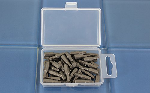 TEMO 50 pc T20 Torx 6 Point Impact Ready 1 Inch Long Screwdriver Insert Bits Hex Shank with Quick Release Slot - size: T20 1"