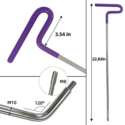 CYGOODS 22 Pcs Car Dent Repair Rods, Hard Spring Steel Dent Rods, Dent Repair Tools, Professional Hail Dent Removal Tool for Minor Dents, Door Dings,Hail Damage,Linear Dent and Large Dent