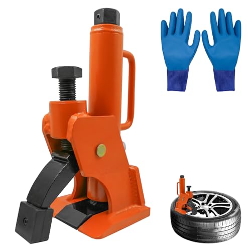 Manual Tire Bead Breaker, Suitable for 38"-42" Tire Changer with Rubber Pad and Gloves, Rim-Safe Alloy Hub Protection, Easy Bead Removal for ATV UTV Tractor Truck Car RV Bus Golf Cart