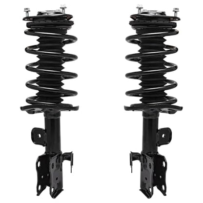Detroit Axle - 4pc Front Struts Rear Shocks for 2010 2011 2012 2013 2014 2015 Toyota Prius, 2 Complete Struts with Coil Spring Assembly 2 Shock Absorbers Replacement Suspension Kit - size: 4AQ47049-V1/ strut shock kit