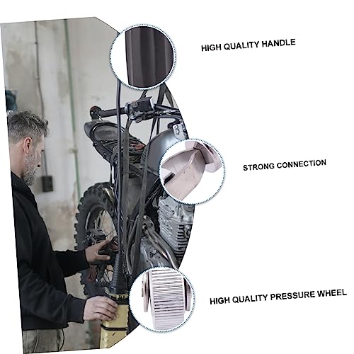 Tire Compaction Roller for Car Repair Black Tire Stitch Wheel High Temperature Resistance Lightweight Portable and Sealing Performance - color: Black