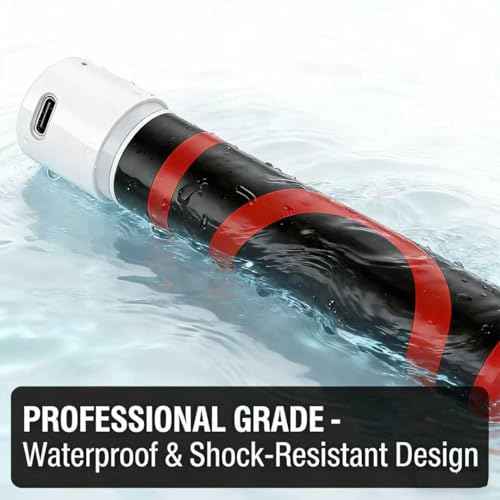 Bendable LED Flashlight Stick, 27" Flexible LED Work Light with Magnetic Base & Hook, 360° Rotatable Rechargeable LED Flashlight Stick for Mechanics, Automotive Repair, Camping, Emergency (1PCS) - color: 1PCS
