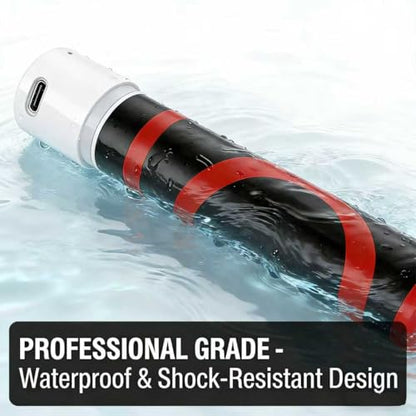 Bendable LED Flashlight Stick, 27" Flexible LED Work Light with Magnetic Base & Hook, 360° Rotatable Rechargeable LED Flashlight Stick for Mechanics, Automotive Repair, Camping, Emergency (1PCS) - color: 1PCS