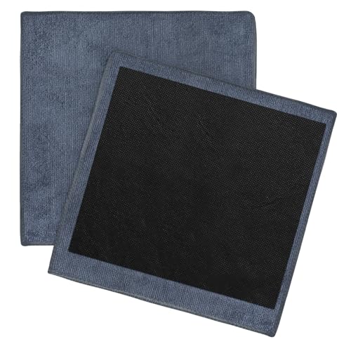 2Pcs Clay Towels Microfiber Clay Bar Towel & Rag, Grey | Dual-Sided, Car Detailing Cloth, For Car Detailing - color: Grey