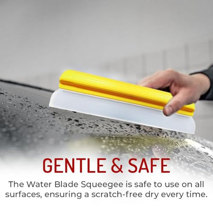 HI-TECH 14” Silicone Water Blade Car Drying Squeegee – Streak-Free, Fast-Drying, Scratch-Free Car Wash Tool